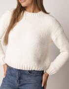 j&x Pulover clasic din șenil pentru iarnă cu lână Navielle Bej deschis