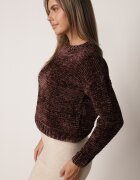 j&x Pulover clasic din șenil pentru iarnă cu lână Navielle Maro