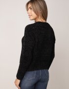 j&x Pulover clasic din șenil pentru iarnă cu lână Navielle Negru
