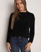 j&x Pulover clasic din șenil pentru iarnă cu lână Navielle Negru
