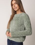 j&x Pulover clasic din șenil pentru iarnă cu lână Navielle Verde închis