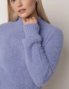 j&x Pulover cu lână cu guler înalt Seollio Albastru