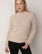j&x Pulover cu lână cu guler înalt Seollio Bej