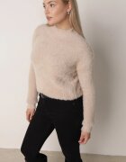 j&x Pulover cu lână cu guler înalt Seollio Bej