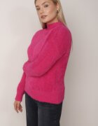 j&x Pulover cu lână cu guler înalt Seollio Fucsia