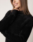 j&x Pulover cu lână cu guler înalt Seollio Negru