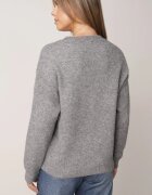 j&x Pulover cu lână de iarnă cu broderii cu model floral Kismetti Gri