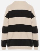 j&x Pulover de iarnă cu adaos de lână în dungi Tiborlena Bej