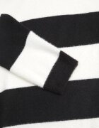 j&x Pulover de iarnă cu adaos de lână în dungi Tiborlena Negru