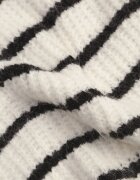 j&x Pulover de iarnă cu dungi croială lejeră cu lână Oradna Bej deschis
