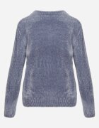 j&x Pulover din bumbac decorat cu motiv de inimi Lovric Albastru