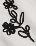 j&x Pulover din bumbac lână și broderie cu flori Zalto Bej deschis