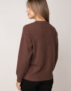 j&x Pulover din bumbac lână și broderie cu flori Zalto Maro