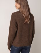 j&x Pulover din bumbac și lână decorat cu broderie florală în față Deta Maro
