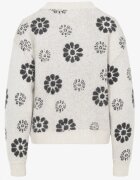 j&x Pulover din lână de iarnă cu motiv floral Unika Bej deschis