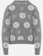 j&x Pulover din lână de iarnă cu motiv floral Unika Gri
