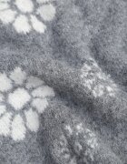 j&x Pulover din lână de iarnă cu motiv floral Unika Gri