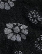 j&x Pulover din lână de iarnă cu motiv floral Unika Negru