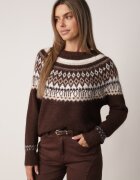 j&x Pulover din lână și bumbac cu model norvegian Asames Maro