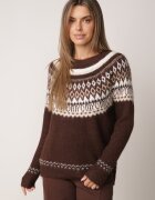 j&x Pulover din lână și bumbac cu model norvegian Asames Maro