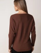 j&x Pulover din viscoză cu cireașe și zirconii Patin Bej Maro