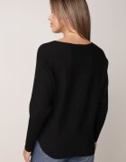 j&x Pulover din viscoză cu cireașe și zirconii Patin Bej Negru