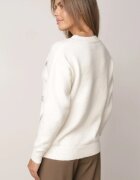 j&x Pulover elegant cu lână decorat cu paiete Querrida Bej deschis