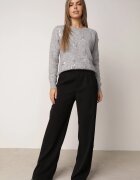 j&x Pulover elegant cu lână decorat cu paiete Querrida Gri