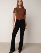 j&x Pulover elegant din viscoză cu croială de bluză cu mânecă scurtă Euim Maro