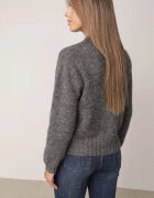 j&x Pulover melanj cu lână bumbac și manșetă largă Indirra Gri închis