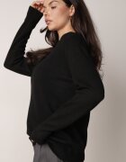 j&x Pulover Negru Casual cu Lână și Bumbac Nedalla