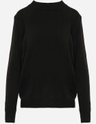 j&x Pulover Negru Casual cu Lână și Bumbac Nedalla