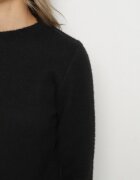 j&x Pulover Negru cu Lână în Stil Clasic Firrive