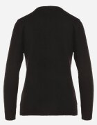 j&x Pulover Negru cu Lână în Stil Clasic Firrive