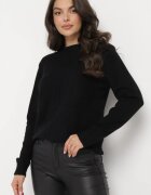 j&x Pulover Negru cu model torsadat Emaera