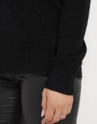 j&x Pulover Negru cu model torsadat Emaera