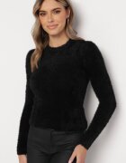j&x Pulover negru de Lână cu Alpacă Ithei