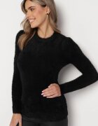 j&x Pulover negru de Lână cu Alpacă Ithei