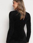 j&x Pulover negru de Lână cu Alpacă Ithei