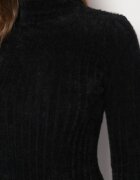j&x Pulover Negru Din lână Reiat Cu fir lung Aryndra
