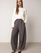 j&x Pulover oversize din lână și bumbac în stil minimalist Azrele Bej deschis