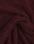 j&x Pulover oversize din lână și bumbac în stil minimalist Azrele Bordo