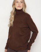 j&x Pulover pe gât Maro Casual cu Lână croială Dreaptă Reiselia