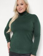 j&x Pulover pe gât Verde închis