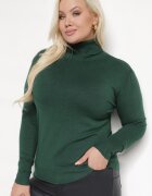 j&x Pulover pe gât Verde închis