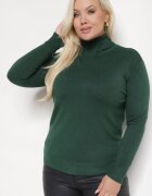 j&x Pulover pe gât Verde închis