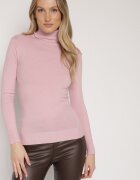 j&x Pulover Roz din Bumbac cu Croi Drept Mevoresa
