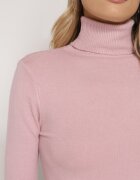j&x Pulover Roz din Bumbac cu Croi Drept Mevoresa