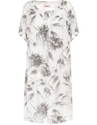 j&x Rochie Alb-Gri din Bumbac Sebaestus