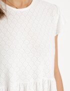 j&x Rochie Albă Cloș cu Legătură la Spate cu Finisaj Ajurat Floranella